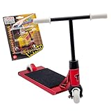 TAILWHIP Finger Scooter aus Metall – Mini Roller Spielzeug für Tricks, Fördert die Handmotorik – Kompatibel mit Tech Deck Fingerboard, Skatepark und Finger Bike BMX, red