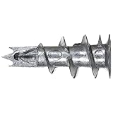 fischer Gipskartondübel Metall GKM, selbstbohrender Gipsdübel, starker Dübel für einfache Montage in Gipskarton- und Gipsfaserplatten, Kreuzschlitz-Antrieb, 100 Stück