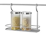 Metaltex Mensola 1 Piano Larga Serie City Line Kitchen Tools, Polyester, Silver, 12.5 x 34.8 x 25.8 cm