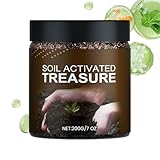 Organischer Wurzeldünger – 200 g Bodenaktivator-Booster, natürlicher Pflanzenwachstumsverstärker, Nährstoffergänzung für Rasen und Garten | Revitalisierender Bodenverbesserer für Hochbeete und Gewächs