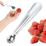 Tomatenstrunkentferner – Praktisches Werkzeug, Ergonomischer Griff | Entkerner Aus Edelstahl, Ideal Zum Entfernen Des Kerns Von Erdbeeren, Perfektes Utensil Für Köche