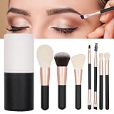 Reise-Make-up-Pinsel-Set, 7-teilig, weiche Borsten, Make-up-Pinsel, für Kinder, Mädchen, Frauen, Anfänger, Enthusiasten, Reisen, Foundation, Concealer