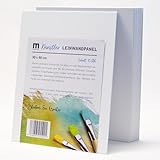 10 Stk. Künstler-Leinwand dünn zum Bemalen 30x40cm - leere, weiße Leinwandpanel auf Malkarton, Malpappe ist aus 100% Baumwolle, 2-fach weiß grundiert, 3mm stark - zum Malen für Profis, Kinder, Hobby