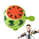 Wassermelonen-Fahrradklingel, -Cruiser-Glocke, Kinder-Fahrradzubehör, einfach zu installieren, lustiges Wassermelonen-Design, 6 x 6 x 5 cm, für Strandcruiser