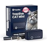 Tractive Mini Smarter Katzen GPS Tracker | Marktführer GPS Tracker Katze | Live-Ortung | Revier & Positionsverlauf | Sicherheitshalsband inkludiert