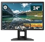 HP Z Display Z24i 24 Zoll Business Computer Monitor, Desktop Gaming Monitor, Full HD+ (VGA - DisplayPort - DVI - USB-HUB - VESA), PC Bildschirm, schwarz (Generalüberholt)
