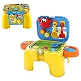 Sand- und Wassertisch, sicherer Sensoriktisch aus Kunststoff, Wassertisch für Kinder und Kleinkinder, tragbares Strandspielzeug für den Sommerstrand, Hinterhof, Klassenzimmer, Sand- Wassertis