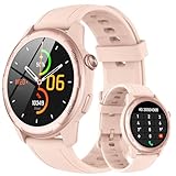 Gerpeng Smartwatch Damen, 1,32”Touchscreen Sportuhren Damen, IP68 Wasserdicht Fitnessuhr Mit Bluetooth-Anruffunktion, Schrittzähler, Herzfrequenzmesser, Schlafmonitor für Android iOS