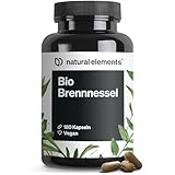 natural elements Bio Brennnessel – 180 Kapseln – 10:1 Brennnesselblattextrakt – vegan, hochdosiert, ohne unnötige Zusätze – in Deutschland produziert & laborgeprüft