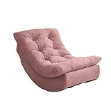 ZFFSCD Moderner Schaukelstuhl, Lazy Relaxsessel, 15°/30° Kippschutz, Lese-Loungesessel mit Fußstütze, für Wohnzimmer, Balkon, Schlafzimmer, Garten(Size:1,Color:C)