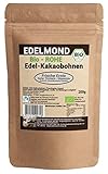 Edelmond Rohkost Kakaobohnen Bio / 200 g Fairtrade-Zertifiziert / Ohne Insektizide, mit Cadmium Analyse / Edel-Schokolade Cocoa