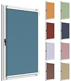 NIBLO Wabenplissee nach Maß ohne Bohren Faltrollo für Fenster ohne Bohren Doppel Jalousie Thermo Blickdicht Rollo Klemmträger Klemmhalter (mit Klemmträger, Breite 22-120cm, Höhe 25-130 cm)