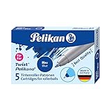 Pelikan 946251 Patronen für Tintenroller, 2 x 5 Patronen, blau