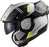 LS2, Klapphelm Motorrad ADVANT CODEX White Black, M