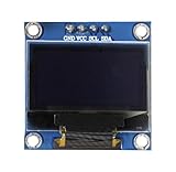 VoltMate 3X OLED-Display mit 1,3 Zoll und I2C-Schnittstelle | SSH1106 Chip | einer Auflösung von 128 x 64 Pixeln | Das Anzeigemodul unterstützt weiße Zeichen | Kompatibel mit Arduino und Raspberry Pi