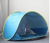 GQBVPN Strandmuschel Pop Up, Automatisches Tragbarer Strandmuschel Baby, UV-Schutz 50+ Strandmuschel Reise für Familien Strand mit Tragetasche
