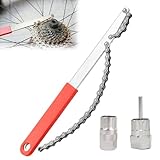 Fahrrad Kettenpeitsche, Zahnkranzabzieher, Kassetten Abzieher, Ritzelabzieher, Fahrrad Kassette Entfernungs Werkzeug, Fahrrad Innenlagerschlüssel Werkzeug, für Reparatur von Fahrrädern, 3 Stück