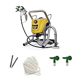 WAGNER Airless Farbsprühsystem Control Pro 250 M für Wandfarben, Latexfarben, Lacke & Lasuren, 15 m²-2 min, Druckregulierung, 110 bar, Schlauch 9 m
