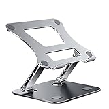 Xiedonse Alloly Laptop-Ständer, Kühlhalterung, Computerhalterung, Wärmeableitung, Aluminium, verstellbar, PC-Ständer für Desktop-Monitor, Schreibtisch, 25,4 cm - 43,2 cm