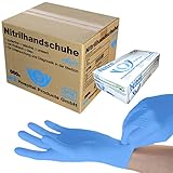 SFM ® SOFTLIGHTS Nitril : XS, S, M, L, XL, XXL blau puderfrei F-tex Einweghandschuhe Einmalhandschuhe Untersuchungshandschuhe Nitrilhandschuhe XXL (900)