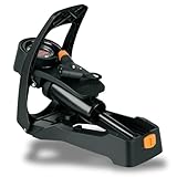 SKS GERMANY AIRSTEP DIGI Fußpumpe mit Digitalmanometer (Luftpumpe für alle Ventilarten, rückenschonend, LED-Manometer, max. Druck: 7 bar/102 PSI), Schwarz