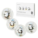 Nordstern Taschenwärmer Handwärmer Pinguin 4er Pack - Wiederverwendbare Taschenheizkissen Wärmekissen für Kinder und Erwachsene - 9 x 9 cm