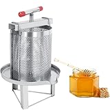 Honigschleuder Manueller Spinner mit 3 Rahmen - Edelstahl Imkerei Extraktionswerkzeug, 56cm Höhe, Effiziente Wachspresse