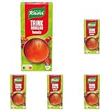 Knorr Trinkbouillon Tomate mit fruchtig-leckerem Geschmack schnell & einfach 5x 175 ml (Packung mit 5)