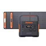 Jackery Solargenerator 2000PRO 400W, 2160Wh Powerstation mit 2*SolarSaga 200, 2* 230V/2200W AC-Steckdosen, schnelle Ladung, mobile Stromversorgung für Reise Wohnmobil Notfälle und als Notstromaggregat