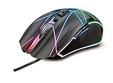 Trust Gaming 23797 Maus LED RGB GXT 160X Ture, Ergonomische Mouse, USB, 7 Programmierbare Tasten, Anpassbare RGB-Beleuchtung, DPI-Taste 200-4500, PC/Mac/MacBook/Laptop/Computer, schwarz