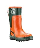 KOX Lumberjack III Neo Schnittschutz-Gummistiefel für die kalten Tage, grün/orange, Größe 42