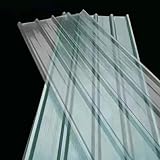 Lichtpaneele, Dachpaneele, Glasfaserdeckel, Packung 3/5/7/8/10/12/14/17, verschiedene Größen, Stärke 2mm, transparent(3 Pcs,0.9x1.7m/35x67in)