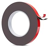 QUTIASE Doppelseitiges Klebeband Extra Stark, Doppelklebeband 15mm Breit / 8m Länge, Wasserfest Multifunktionales Montageklebeband Klebestreifen, für Auto kfz, Wand, Wohn Möbel, LED-Streifen