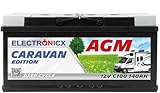 Premium AGM Batterie 140Ah 12V, batterie für Wohnwagen, Wohnmobil, Solarbatterie für Camping Mover, Deep-Cycle-Batterien, Batterie Solaranlage 140 Ah