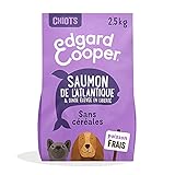 Edgard & Cooper Trockenfutter für Welpen, (Lachs & DIndien, 2,5 kg), ohne Getreide, frisches Fleisch und Fisch und hochwertige Proteine, echte Inhaltsstoffe für Hunde, hypoallergen, ohne Zuckerzusatz