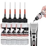 5er-Pack Haarschneider Öl, Scherkopföl & Feinmechaniköl 60 ML Schermaschinenöl Für Haarschneidemaschine Haarschneideklingen Barttrimmer & Trimmer, Rasierer & Rasierapparat Öl, Schützt Vor R OST