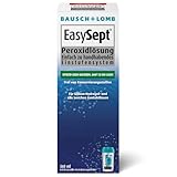 Bausch + Lomb EasySept Peroxidlösung Kontaktlinsenreiniger für weiche Kontaktlinsen, konservierungstofffrei, mit Behälter, 1 x 360 ml