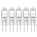 LISOCLU G5.3 Halogenlampen, 12 V, 24 V, 36 V, 220 V, 110 V, 20 W, 35 W, 50 W, 70 W, 100 W, 150 W, Warmweiß, 3000 K, dimmbar, Halogenlampen für MR16-Projektoren, Röhrenform (220 V-150 W/5 Stück)