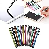 1 x Eingabestift in zufälliger Farbe für iPad, iPhone, iPod, mit Stiften, Clip, Tablets, Stylus-Bildschirm