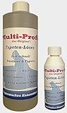Multi-Profi Tapeten-Löser eignet sich perfekt zum Ablösen von nahezu allen leichten und schweren Tapeten sowie auch von Raufaser-Tapeten ! 1 Liter