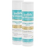 Judith Williams Cosmetics Hyaluron Aktiv Wirkstoff-Elixier Set 2 tlg, Hautberuhigende Gesichtspflege mit Hyaluron für Aufpolsterung und intensive Feuchtigkeit, parfumfrei, 200 ml