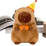 Permaneos Plüschkissen – Plüschkissen mit Tieren, niedliches Jin-Tier mit Decke mit Rugby-Ball für Mädchen und Mädchen, Plüschsofa, bezaubernder Rucksack