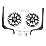 MOTHNUR 2 Stück Kinderfahrrad Stützräder mit Leuchtenden Reifen Kompatibel mit Fahrrädern für Erlernen Gleichgewichts und Installieren