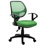 IDIMEX Kinderdrehstuhl COOL höhenverstellbar & Schwenkfunktion Dunkelgrün mit bequemen Armlehnen und Wippmechanik [max. Belastbarkeit 100 kg]