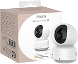 Aqara 2K Innenraum Sicherheit Kamera E1, Schwenken & Neigen, HomeKit Secure Video, Zwei-Wege-Audio, Nachtsicht, Personenverfolgung, Wi-Fi 6, Unterstützt HomeKit, Alexa, Google Home, SmartThings, IFTTT