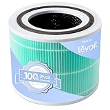 LEVOIT Core 300 und Core 300S Luftreiniger Toxin Ersatzfilter gegen 99,97% von Luftverschmutzung Rauch Abgas, HEPA Filter, hocheffizienter Aktivkohlefilter und Vorfilter, für Raucher