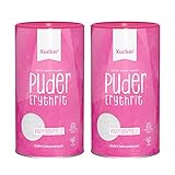 Xucker Puderxucker Erythrit 2x 600g Dose - kalorienfreier Zuckerersatz als vegane & zahnfreundliche Puderzucker Alternative zum Kochen & Backen I Erythritol zuckerfrei