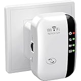 2024 Neu WLAN Repeater WLAN Verstärker 300Mbit/s 2,4GHz WiFi Booster mit Repeater/Router/Access Point Modus,Einfache Einrichtung,WiFi Range Extender Mit LAN/WAN Port