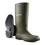 Unisex Gummistiefel Damen Herren Dunlop Gummistiefel - Grün - 43 EU