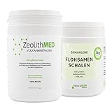 Zeolith MED Detox-Pulver, Medizinprodukt, Apothekenqualität, Vergleichssieger, Entgiftung von Schwermetallen, Entgiftungskur, Vulkanmineralien, Heilerde, Darmreinigung (1150g)